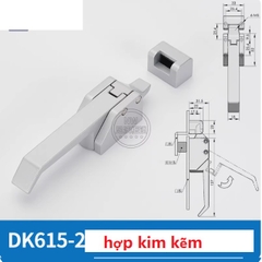 Khóa Tay Kéo DK615/618 – Hợp Kim Kẽm, Dạng Vuông, Tay Nắm Cửa Tủ Đông Công Nghiệp/Thiết Bị Lạnh