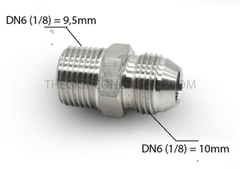 Kép Côn Đầu Nối Ren Ngoài inox 304 Hệ Thủy Lực DN15, DN20, DN25, DN32, DN40, DN50