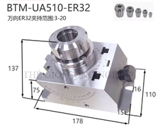 Ê-tô tự định tâm xoay đa năng cho máy đo biên dạng – Bàn làm việc chữ thập, kẹp phẳng chuyên dụng