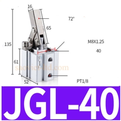 Xi Lanh Kẹp Kiểu Đòn Bẩy JGL25/JGL32/JGL40/JGL50/JGL63