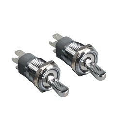 Công tắc gạt bằng kim loại có đèn báo, dòng điện cao 15A, hai tốc độ và ba tốc độ