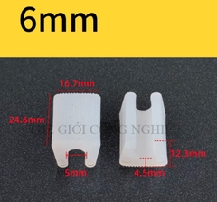 Kẹp nhựa chữ U cố định chân ghế hội nghị – Kẹp ống thép