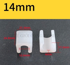 Kẹp nhựa chữ U cố định chân ghế hội nghị – Kẹp ống thép