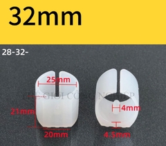 Kẹp nhựa chữ U cố định chân ghế hội nghị – Kẹp ống thép