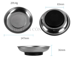 Khay từ tính đựng ốc vít inox 304 – Khay nam châm giữ linh kiện, phụ kiện điện tử, dụng cụ sửa chữa tiện lợi