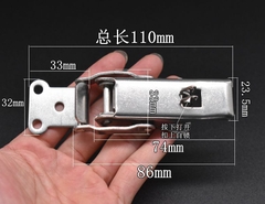 Khóa Cài Có Chốt Tự Khóa Inox 304