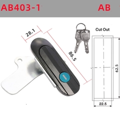 Khóa cửa tủ điện AB402, AB403 Khóa tủ điện, tủ phân phối, tủ viễn thông