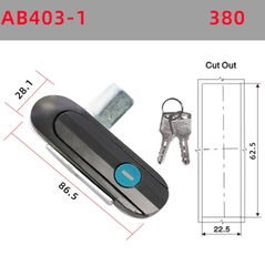 Khóa cửa tủ điện AB402, AB403 Khóa tủ điện, tủ phân phối, tủ viễn thông
