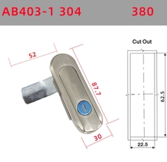 Khóa cửa tủ điện AB402, AB403 Khóa tủ điện, tủ phân phối, tủ viễn thông