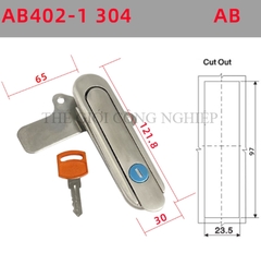 Khóa cửa tủ điện AB402, AB403 Khóa tủ điện, tủ phân phối, tủ viễn thông