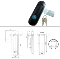 Khóa cửa tủ điện AB402, AB403 Khóa tủ điện, tủ phân phối, tủ viễn thông