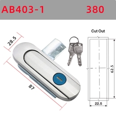 Khóa cửa tủ điện AB402, AB403 Khóa tủ điện, tủ phân phối, tủ viễn thông