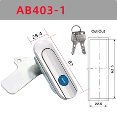 Khóa cửa tủ điện AB402, AB403 Khóa tủ điện, tủ phân phối, tủ viễn thông