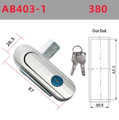 Khóa cửa tủ điện AB402, AB403 Khóa tủ điện, tủ phân phối, tủ viễn thông