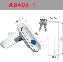 Khóa cửa tủ điện AB402, AB403 Khóa tủ điện, tủ phân phối, tủ viễn thông