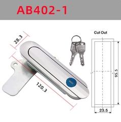 Khóa cửa tủ điện AB402, AB403 Khóa tủ điện, tủ phân phối, tủ viễn thông