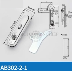 Khóa tay nắm bật AB301 / AB302 / AB303 Khóa phẳng cho tủ điện, tủ phân phối, tủ công nghiệp