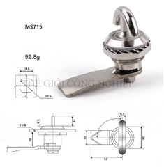 Khóa tay nắm inox MS714-2/MS715 – Khóa trụ, khóa cam cho tủ điện, tủ điều khiển