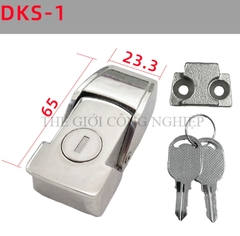 Khóa tủ điện DKS-1 / DK604-1 | Khóa chốt ẩn, khóa tủ cơ khí có chìa, màu đen mờ