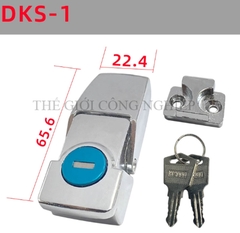 Khóa tủ điện DKS-1 / DK604-1 | Khóa chốt ẩn, khóa tủ cơ khí có chìa, màu đen mờ