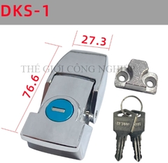 Khóa tủ điện DKS-1 / DK604-1 | Khóa chốt ẩn, khóa tủ cơ khí có chìa, màu đen mờ
