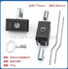Khóa tủ điện GGD 807 – Khóa tay gạt liên động, dùng cho tủ điện vỏ sắt, tủ phân phối điện.