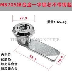 Khóa tủ điện MS705 / MS406 | Khóa tam giác – khóa một rãnh inox, khóa tủ rác, tủ điện, tủ đèn quảng cáo