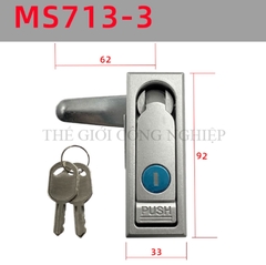 Khóa tủ điện MS712-1 / MS713 | Khóa phẳng ngoài trời, khóa tủ phân phối, khóa trạm sạc