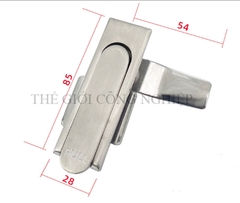 Khóa tủ điện MS717-1 | Khóa phẳng cửa tủ, khóa tủ phân phối, khóa cơ khí