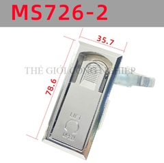Khóa tủ điện MS726-2 / MS726-1 | Khóa phẳng nén điều chỉnh, khóa cửa tủ MS106 màu đen