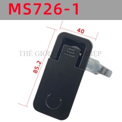 Khóa tủ điện MS726-2 / MS726-1 | Khóa phẳng nén điều chỉnh, khóa cửa tủ MS106 màu đen