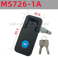 Khóa tủ điện MS726-2 / MS726-1 | Khóa phẳng nén điều chỉnh, khóa cửa tủ MS106 màu đen