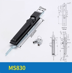 Khóa tủ điện MS830 – Khóa tay nắm liên kết thanh (khóa 3 điểm) cho tủ Rittal, tủ phân phối, tủ điều khiển