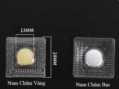 Khuy nam châm siêu hút ẩn túi xách rèm cửa – nút hít từ tính âm dương