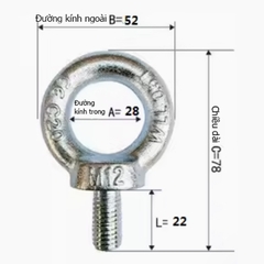 Bu Lông Móc Cẩu GB825 M8 M10 M12 M14 M16 M18 M20