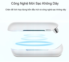 Máy hút mụn KD803S sạc không dây, kết hợp đầu gia nhiệt lạnh giúp làm sạch trị mụn chống viêm nhờn da
