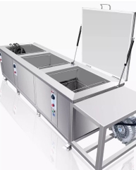 Máy làm sạch siêu âm công nghiệp gồm ba bể làm sạch