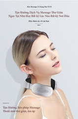 Máy massage cổ 3D thông minh KD811A sử dụng xung điện tần tenst, điều khiển từ xa