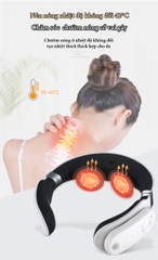 Máy massage cổ 3D thông minh KD811A sử dụng xung điện tần tenst, điều khiển từ xa