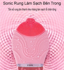 Máy rửa mặt và massage da mặt K-SKIN làm sạch sâu, se klhít lỗ chân lông KD308