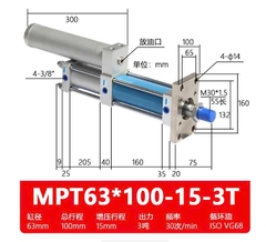 Xi Lanh Tăng Áp MPT63*100-15-3T