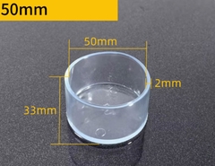 Nút bịt đầu ống vuông PVC trong suốt – Nắp chụp chân bàn ghế, ống sắt