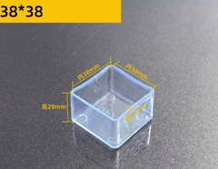 Nút bịt đầu ống vuông PVC trong suốt – Nắp chụp chân bàn ghế, ống sắt