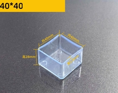 Nút bịt đầu ống vuông PVC trong suốt – Nắp chụp chân bàn ghế, ống sắt