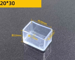 Nút bịt đầu ống vuông PVC trong suốt – Nắp chụp chân bàn ghế, ống sắt