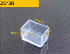 Nút bịt đầu ống vuông PVC trong suốt – Nắp chụp chân bàn ghế, ống sắt
