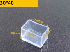 Nút bịt đầu ống vuông PVC trong suốt – Nắp chụp chân bàn ghế, ống sắt