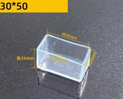 Nút bịt đầu ống vuông PVC trong suốt – Nắp chụp chân bàn ghế, ống sắt