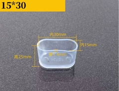 Nút bịt đầu ống vuông PVC trong suốt – Nắp chụp chân bàn ghế, ống sắt