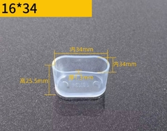 Nút bịt đầu ống vuông PVC trong suốt – Nắp chụp chân bàn ghế, ống sắt